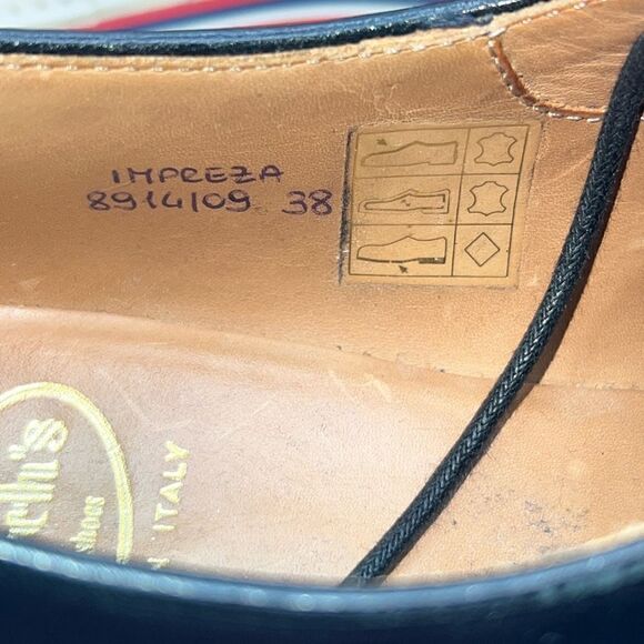 CHURCH’S ENGLISH SHOES Black Impreza Lace Up Platform Derby-38/7.5 - Picture 9 of 10